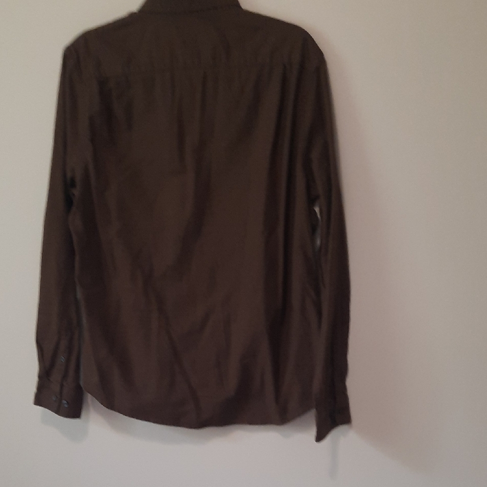 Express Brown Button Down Shirt - image 5